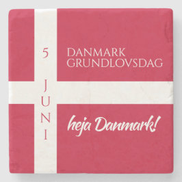 Danmark Grundlovsdag Dansk nationaldag Flagga Stenunderlägg