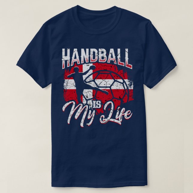 Danmark Handball 1 T Shirt (Design framsida)