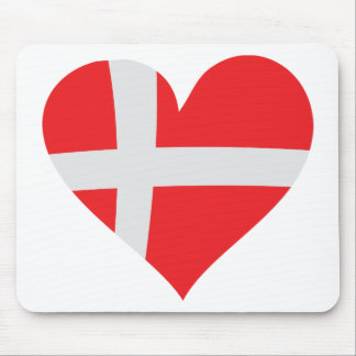 Danmark hjärtasymbol musmatta