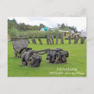 Danmark, Hvolris järnålderns by Vykort
