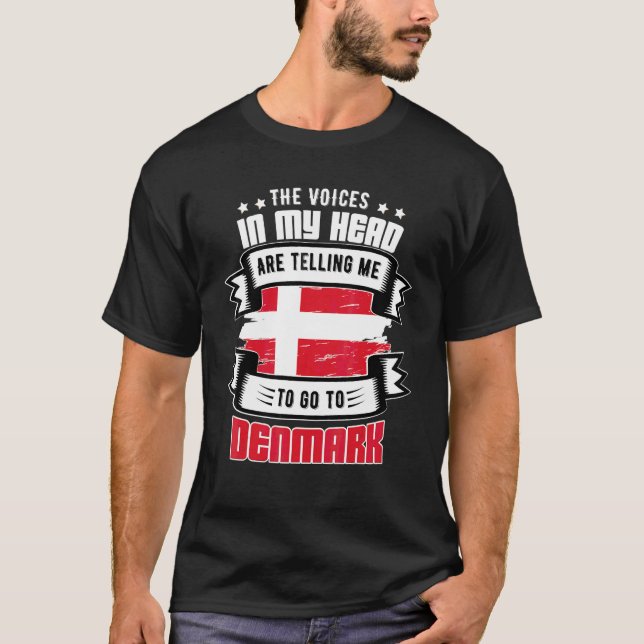 Danmark i mitt huvud t shirt (Framsida)