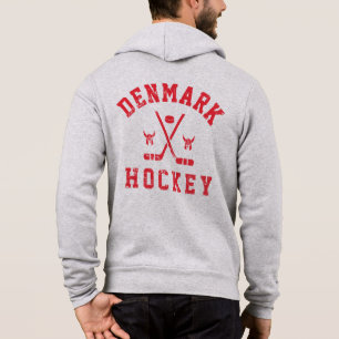 Danmark Ice Hockey Hoodie T Shirt