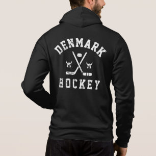 Danmark Ice Hockey Hoodie T Shirt