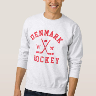 Danmark Ice Hockey Lång Ärmad Tröja