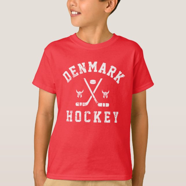 Danmark Ice Hockey T-Shirt (Framsida)