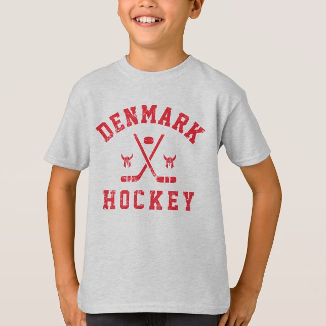 Danmark Ishockey T-Shirt (Framsida)