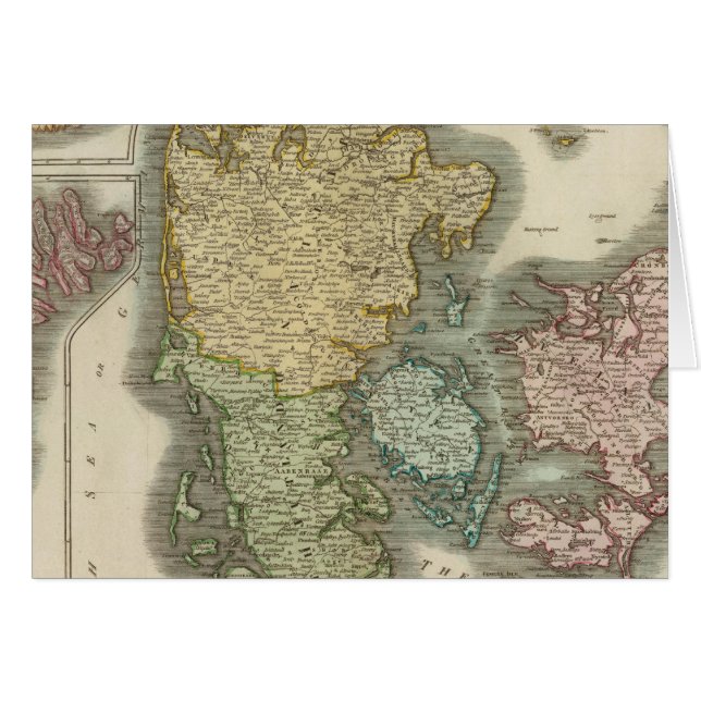 Danmark, Island, Färöarna Hälsningskort (Framsidan Horizontal)