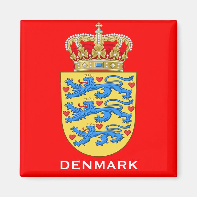 Danmark Jackar Arm Gift Magnet (Framsidan)