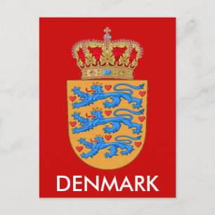 Danmark Jackar av Arm Postcard! Vykort