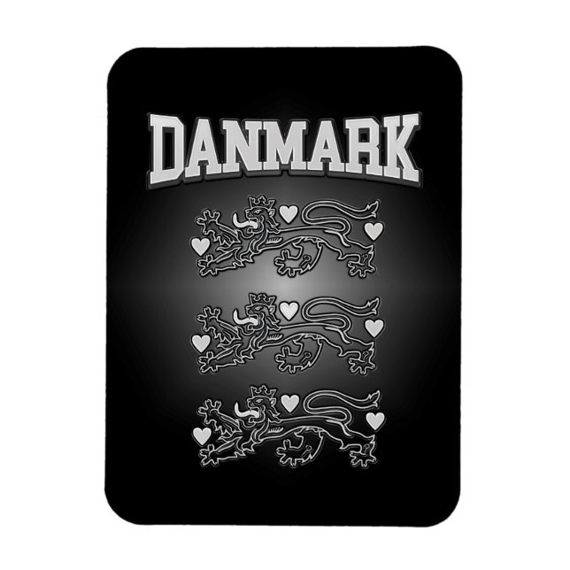 Danmark Jackar om Arm Magnet (Vertikal)