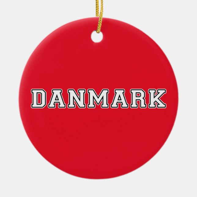 Danmark Julgransprydnad Keramik (Framsidan)