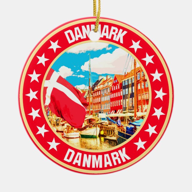 Danmark Julgransprydnad Keramik (Framsidan)