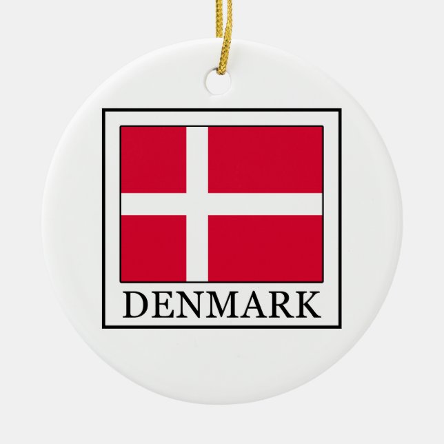 Danmark Julgransprydnad Keramik (Framsidan)