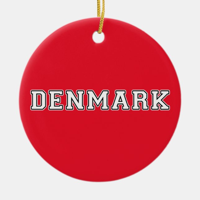 Danmark Julgransprydnad Keramik (Framsidan)
