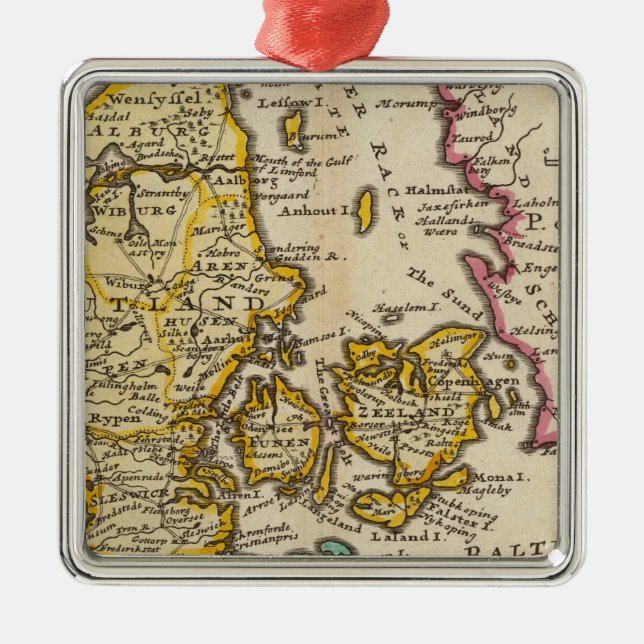 Danmark Julgransprydnad Metall (Framsidan)