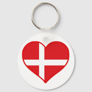 Danmark Kärlek Nyckelring
