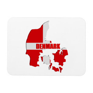 Danmark karta magnet