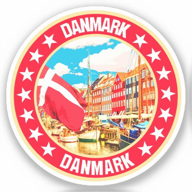Danmark Klistermärken (Framsida)