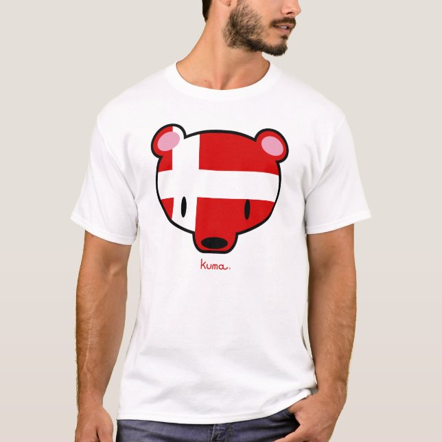 Danmark kuma-chan skjorta t shirt (Framsida)