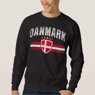 Danmark Lång Ärmad Tröja