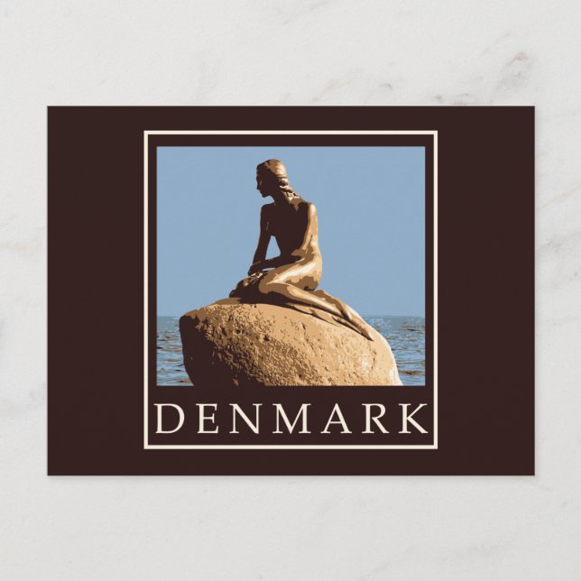 Danmark Lilla Sjöjungfru Vykort (Framsida)