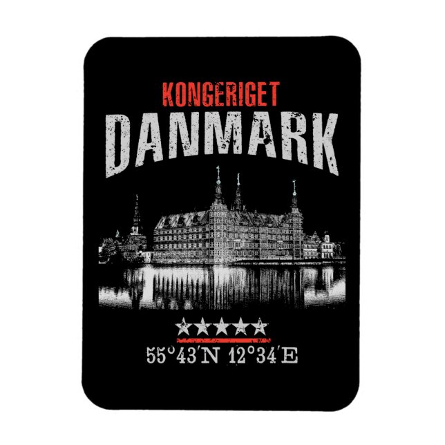 Danmark Magnet (Vertikal)