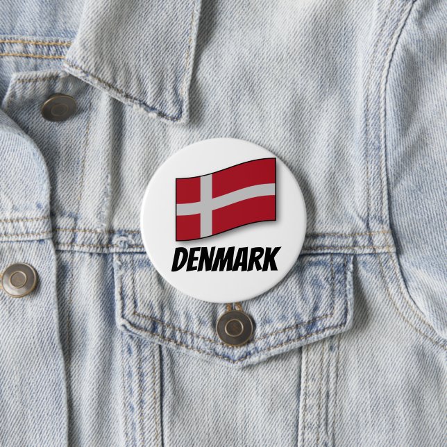 Danmark, märkt flagga, knapp (In Situ)