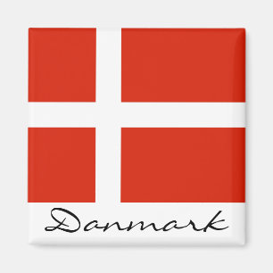 Danmark med Dannebrog Magnet
