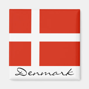 Danmark med Dannebrog Magnet