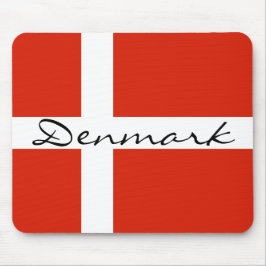 Danmark med Dannebrog Musmatta