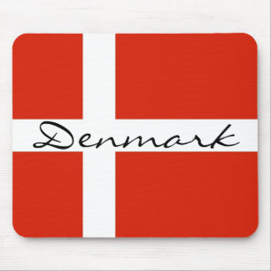 Danmark med Dannebrog Musmatta