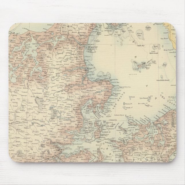 Danmark med Schleswig och Holstein Musmatta (Framsidan)