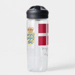 DANMARK - monogrammad, Roligt Text, dansk flagga<br><div class="desc">Patriotisk roligt formaterad vattenflaska med dansk Flagga,  Jacka av Arm tillsammans med Monogrammed namn och roligt faktatext om "Danmark" på en land flagga sida. Coola flaska för camping,  resegåva till dina vänner eller bara en daglig vattenflaska för att hjälpa dig att hålla dig flytande - kärlek mitt land,  patrioter/sportfantaster</div>