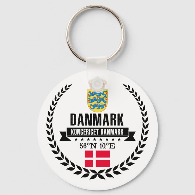 Danmark Nyckelring (Framsida)