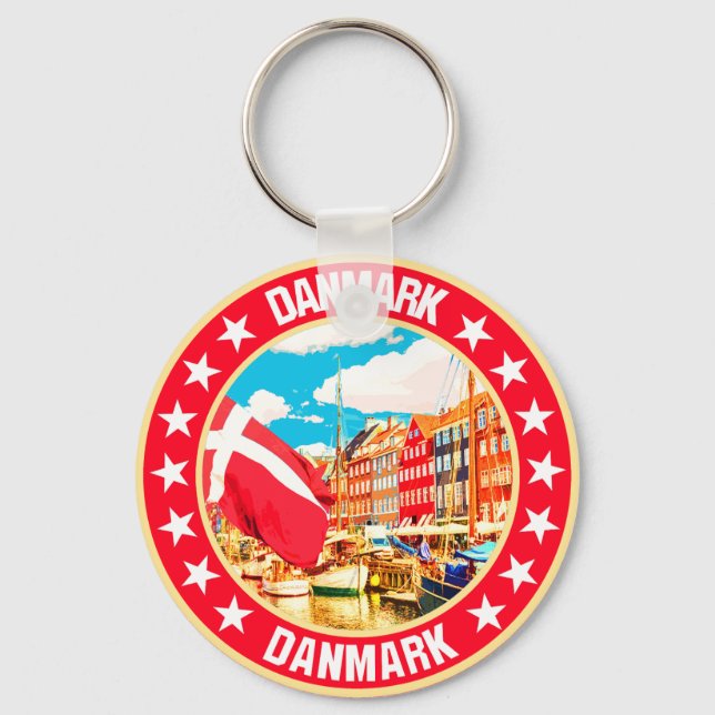 Danmark Nyckelring (Framsida)