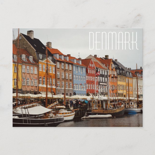 Danmark, Nyhavn Street Postcard Vykort (Framsida)