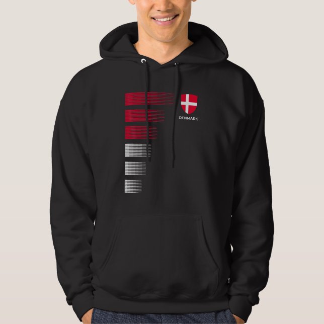 Danmark Ocer Jersey Hoodie (Framsida)
