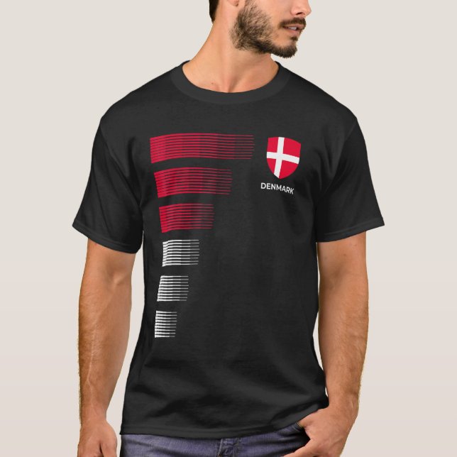 Danmark Ocer Jersey T Shirt (Framsida)