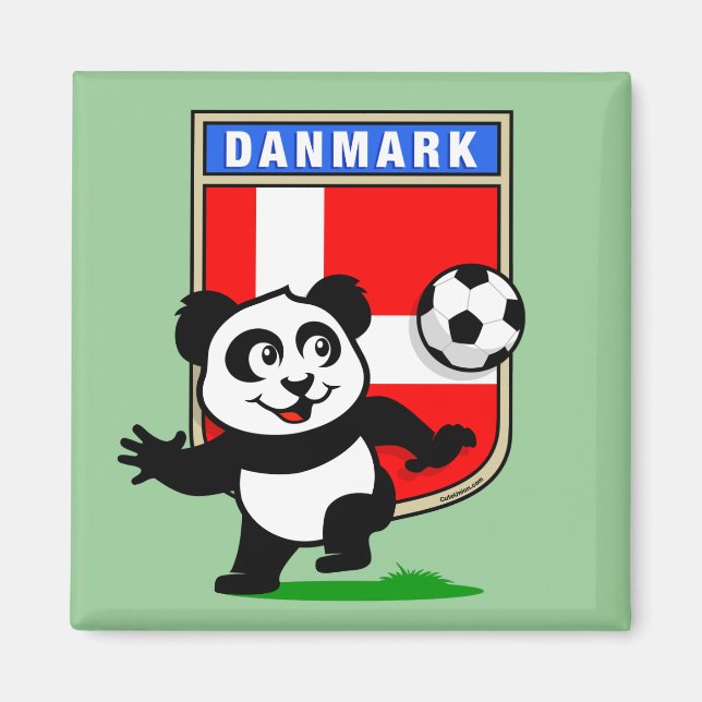 Danmark Ocer Panda Magnet (Framsidan)