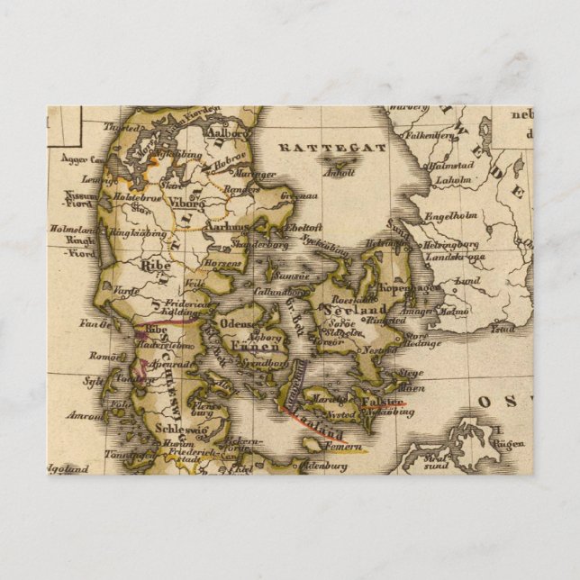 Danmark och Island 2 Vykort (Framsida)