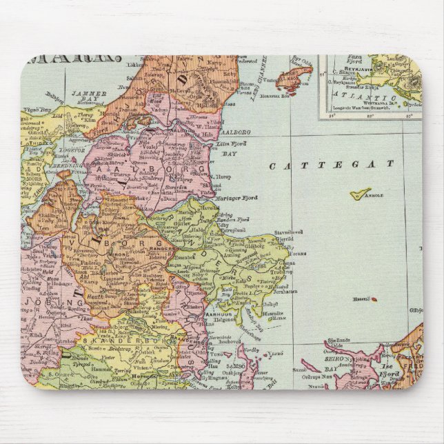 Danmark och Island Musmatta (Framsidan)