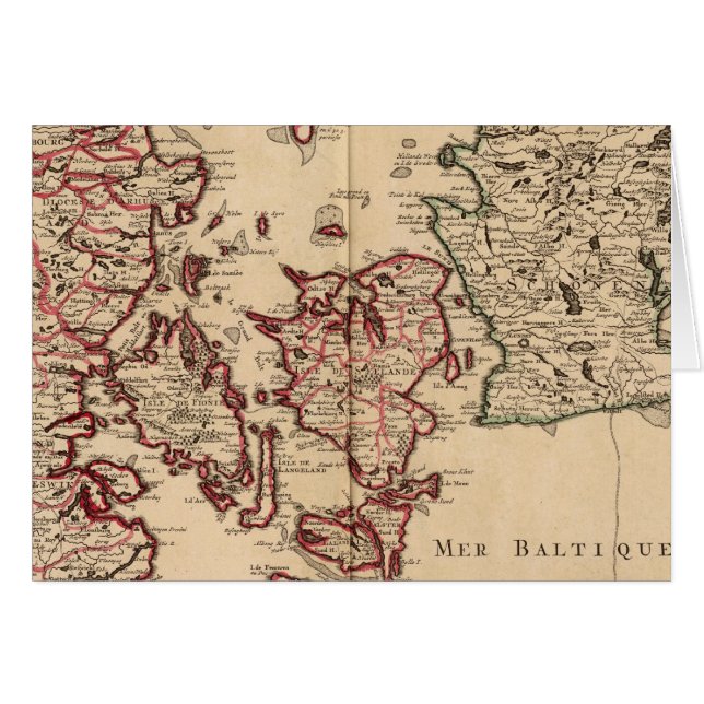 Danmark och Sverige Hälsningskort (Framsidan Horizontal)