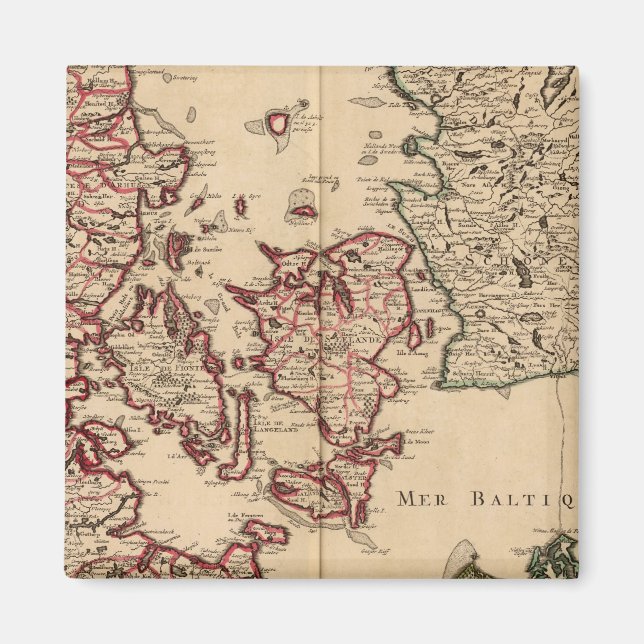 Danmark och Sverige Magnet (Framsidan)