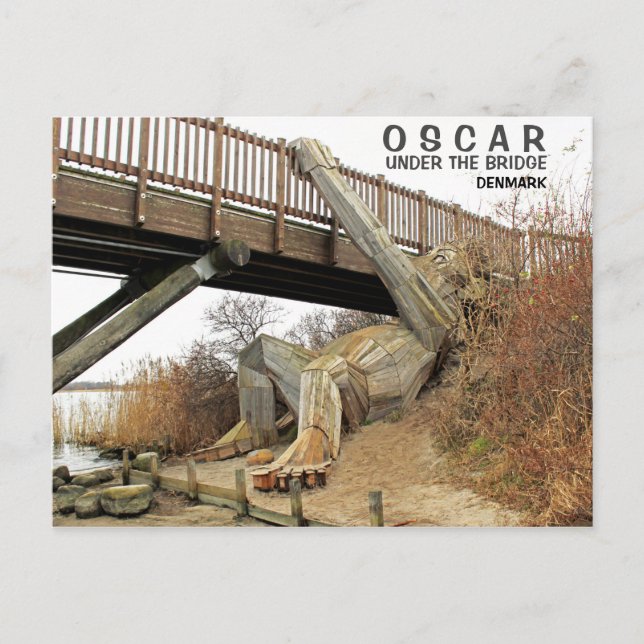 Danmark, Oscar under bron Postcard! Vykort (Framsida)