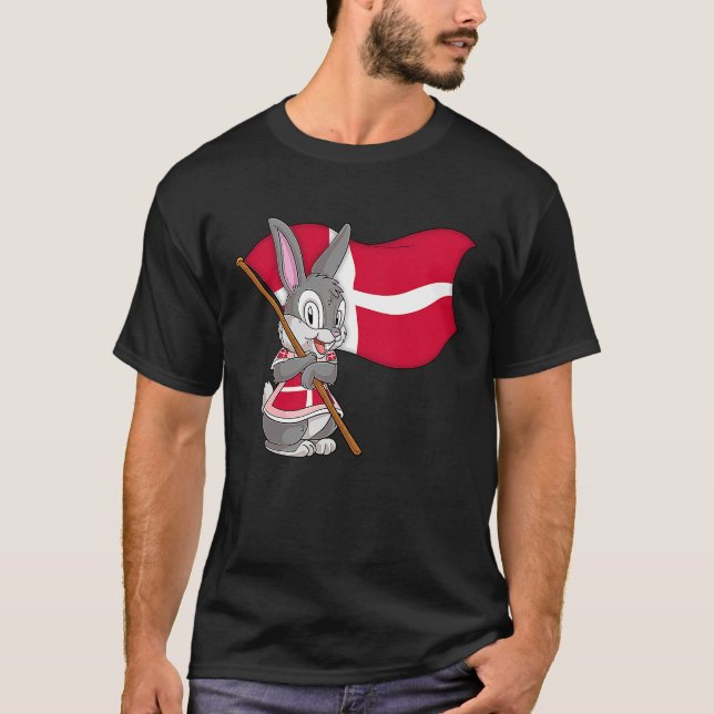 Danmark Rabbit T Shirt (Framsida)