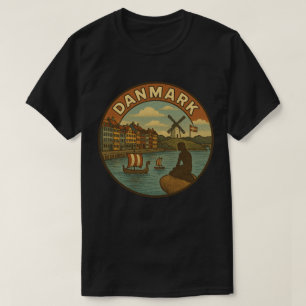 Danmark Resa Vintage T Shirt