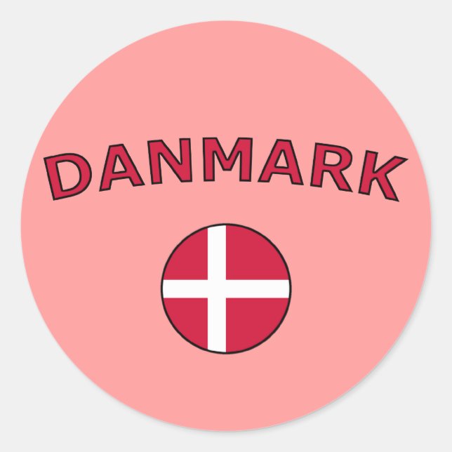 Danmark Runt Klistermärke (Framsida)