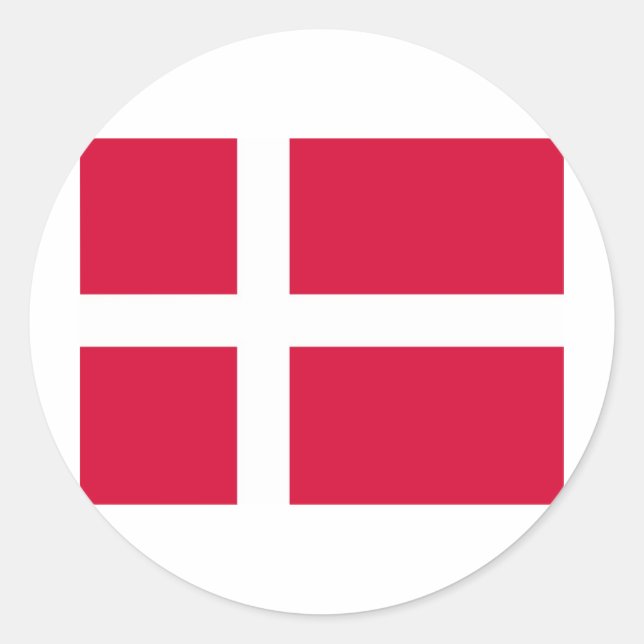 Danmark Runt Klistermärke (Framsida)