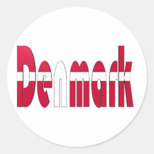 Danmark Runt Klistermärke
