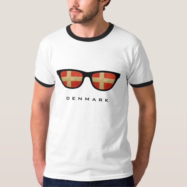 Danmark Shades anpassningsbar shirts & jacka Tee (Framsida)